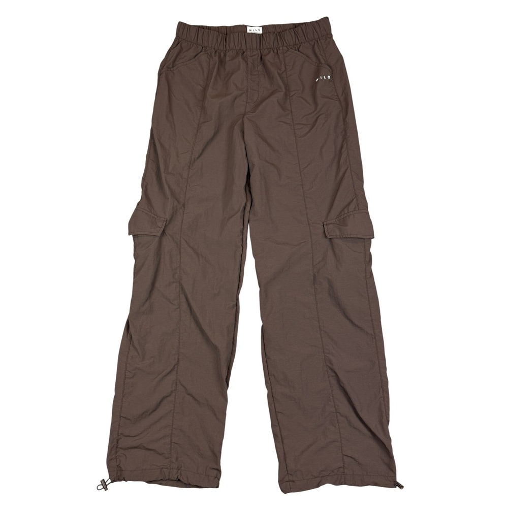 Brown Straight-Leg Cargo Pants
